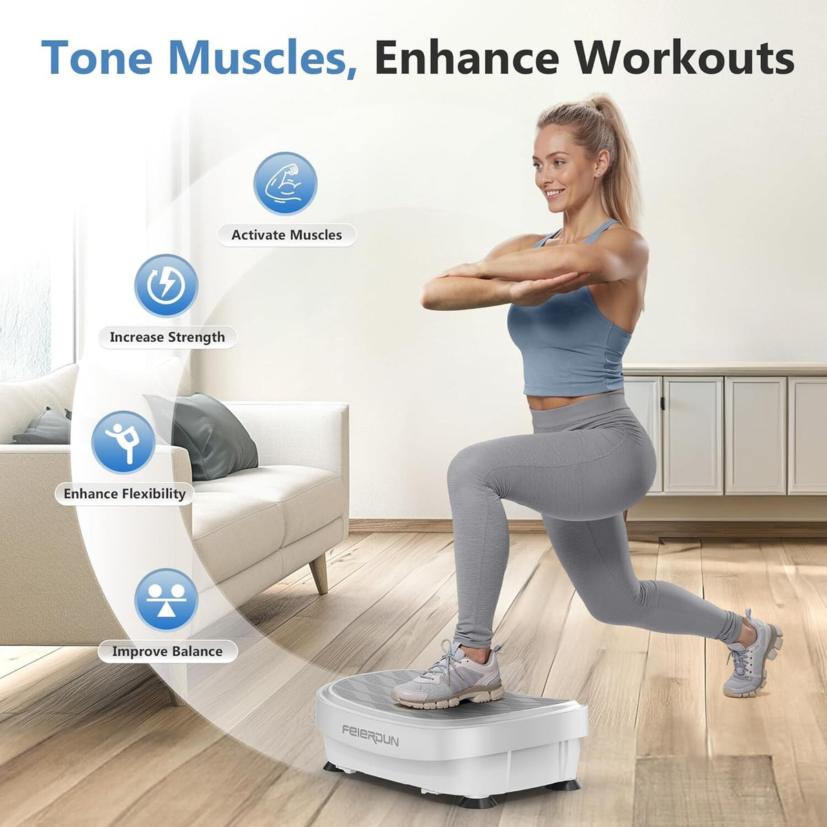 Whole Body Vibration Exercise Machine - Fitness Platform for Comprehensive Workout