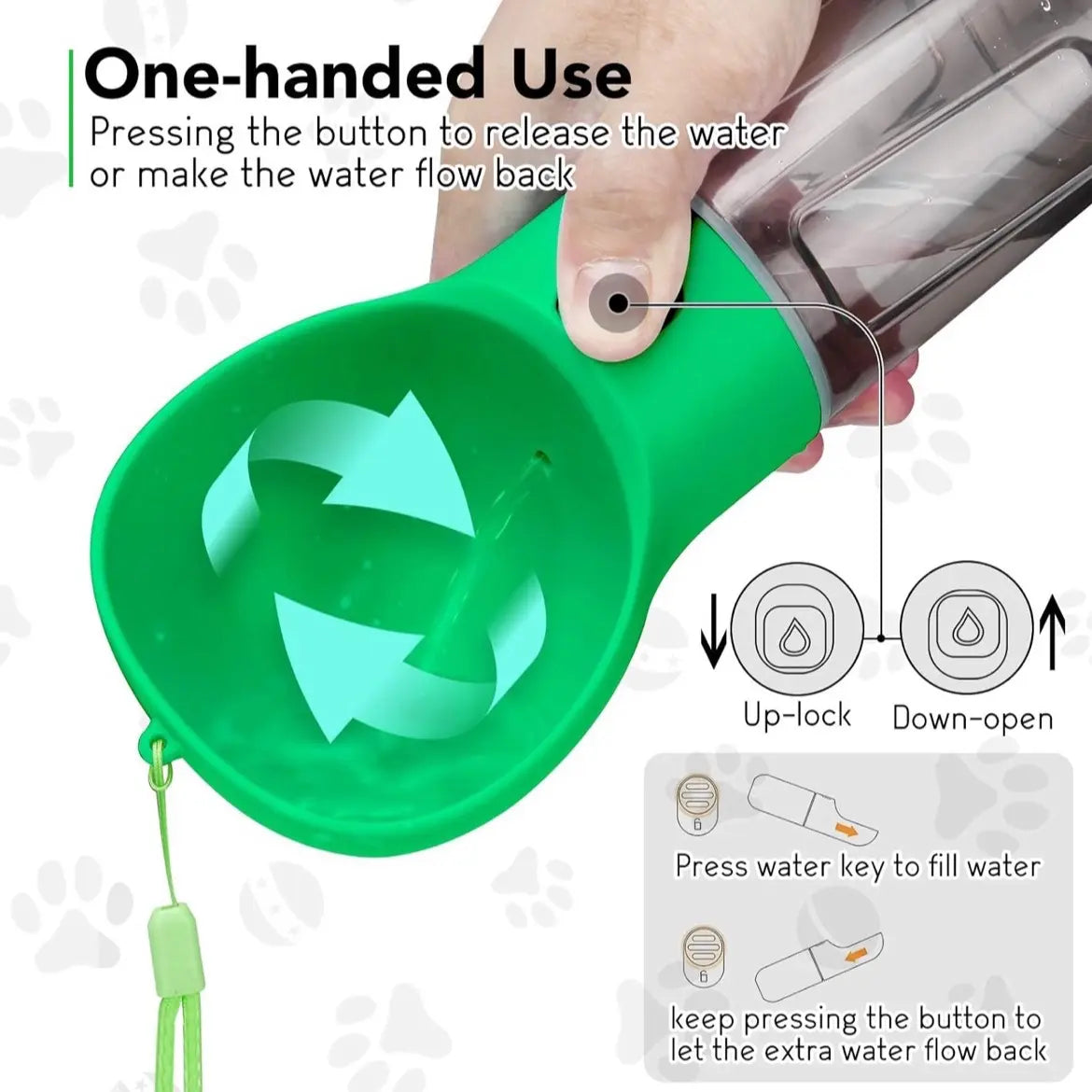 Pet Multi-Functional Water Bottle 