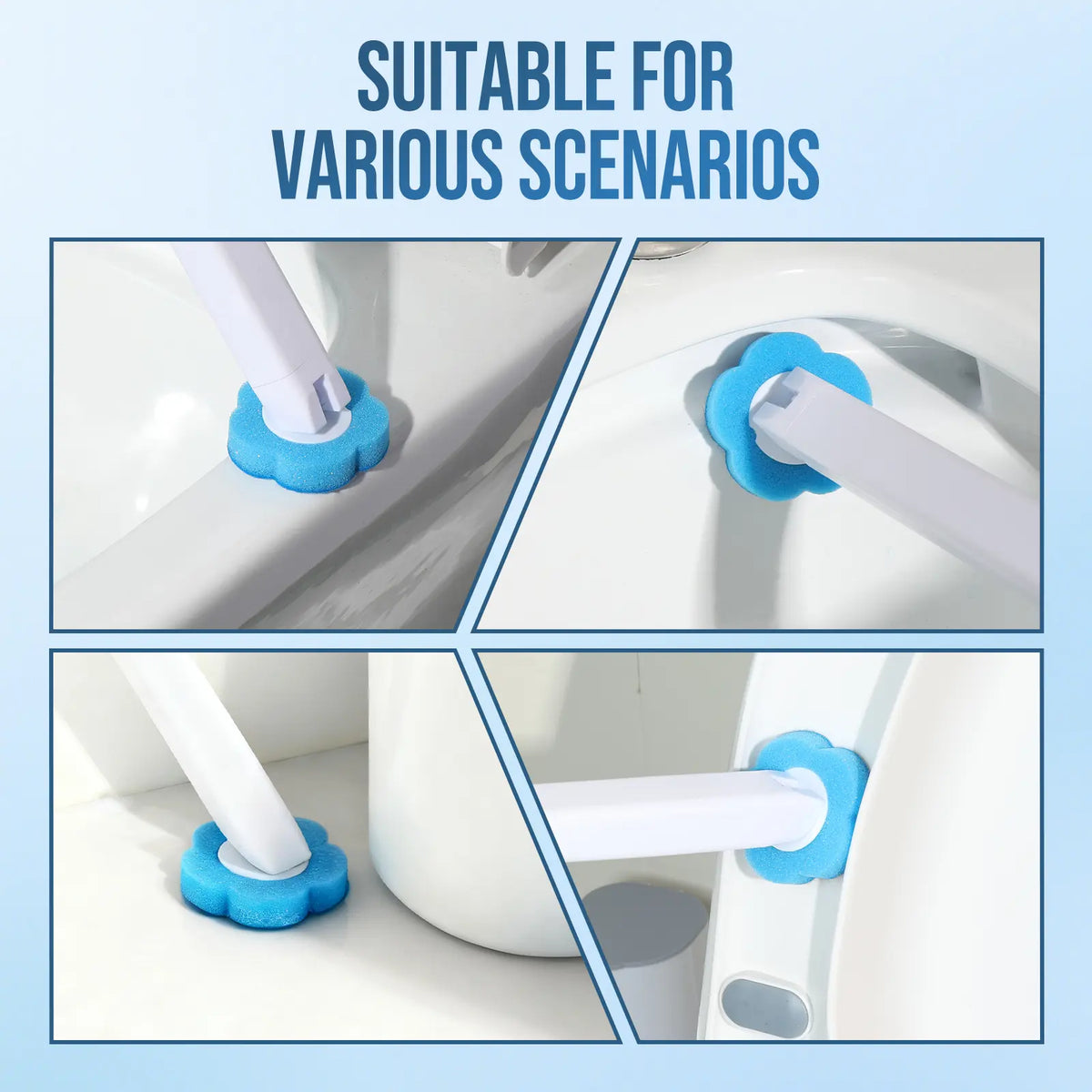 Disposable Toilet Brush Set