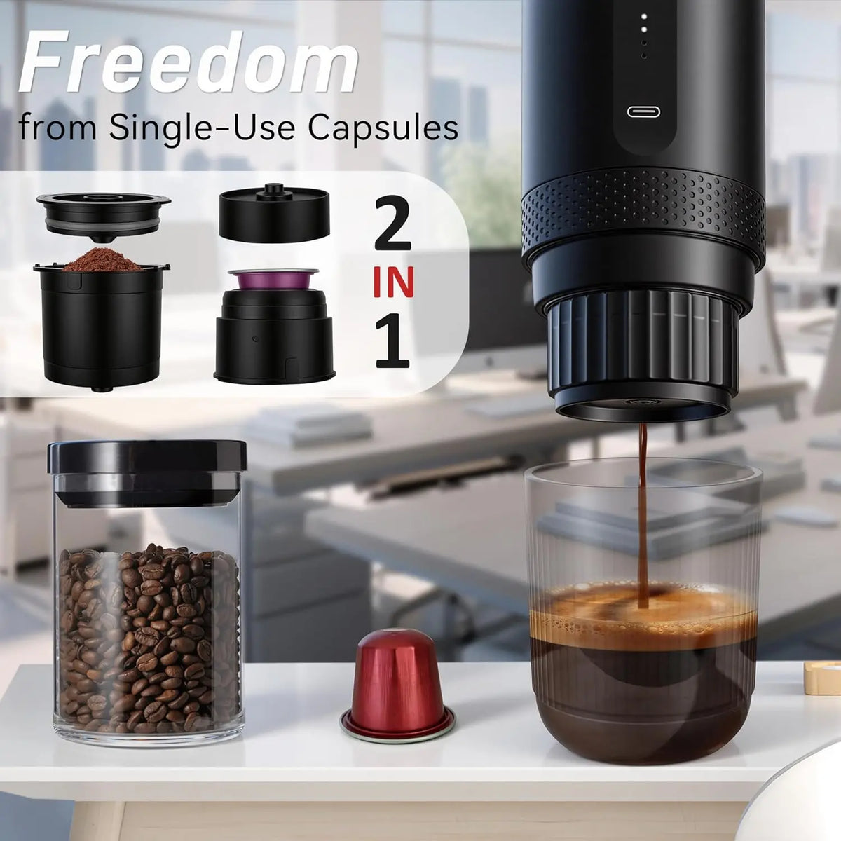 Portable Electric Espresso Maker