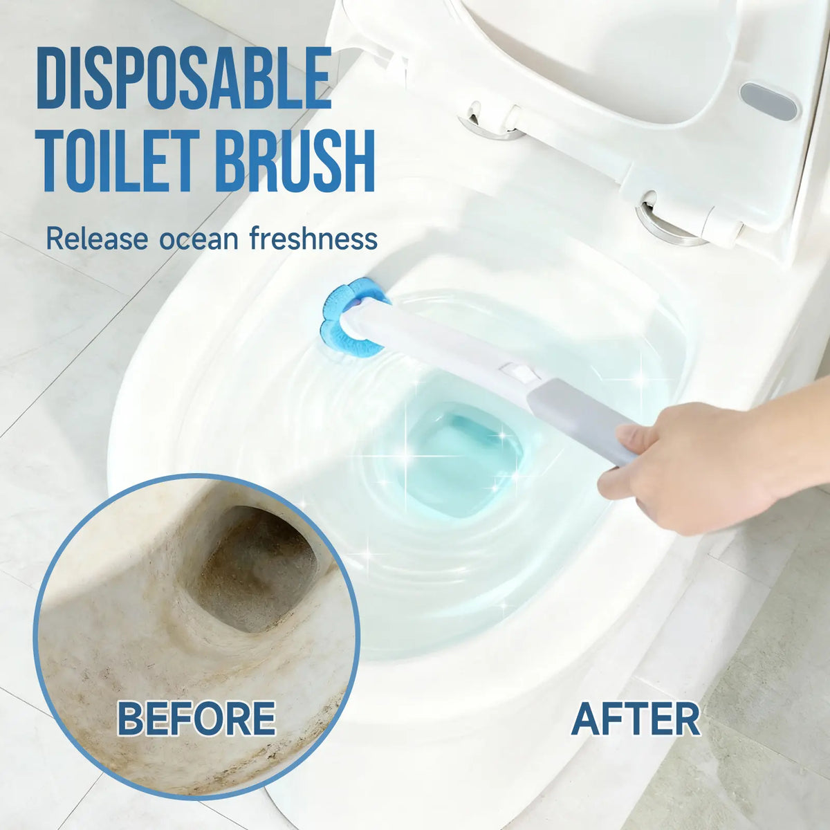 Disposable Toilet Brush Set