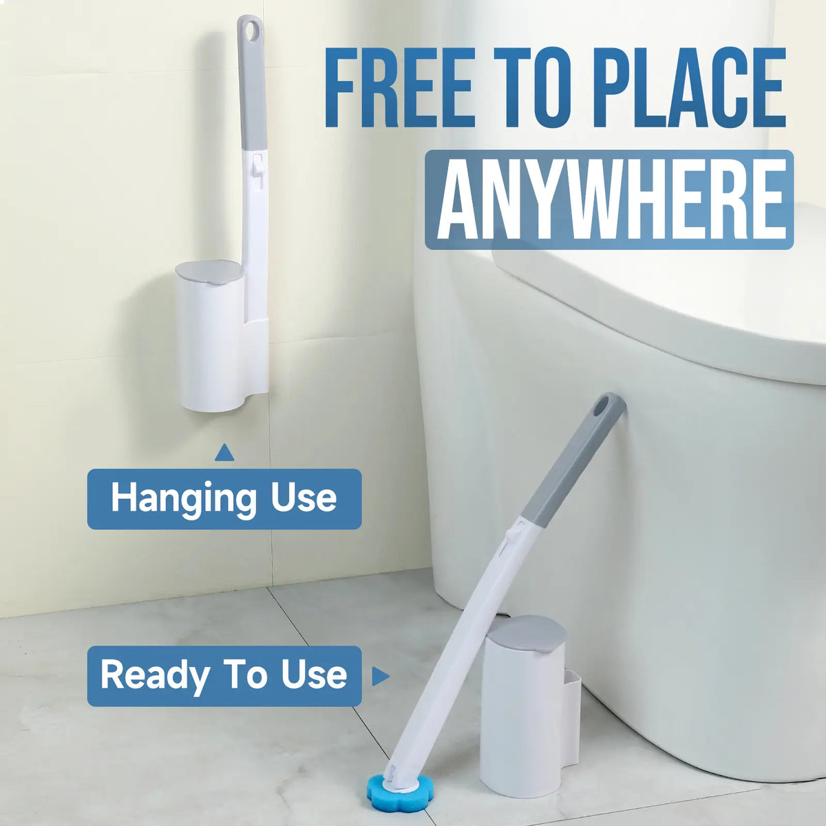 Disposable Toilet Brush Set