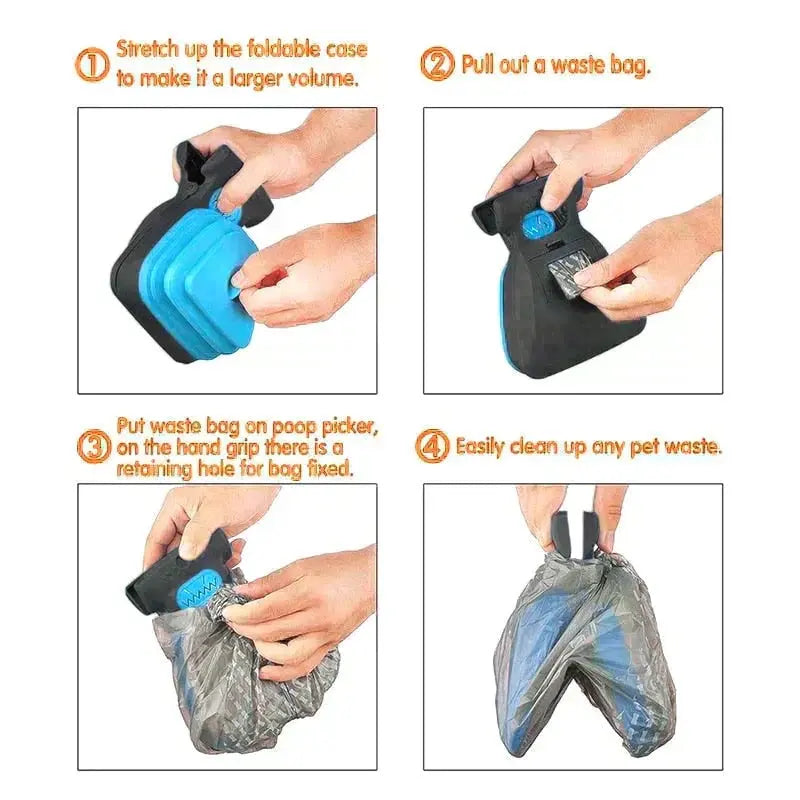 Foldable Pet Pooper Scooper - Easy to Carry & Store